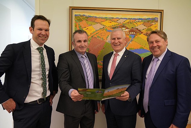 His partner is said to have contacted Mr Bettles' friend of 15 years and his former employer, Nationals MP McCormack (the two are pictured together), who raised the alarm with the Foreign Office and Foreign Minister Penny Wong on Monday.