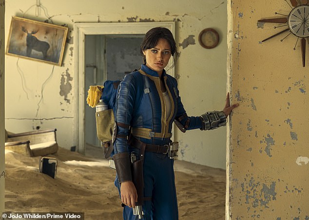 The 27-year-old British actress plays the role of 'vault dweller' Lucy MacLean in the hit Amazon Prime series Fallout, which premiered in April