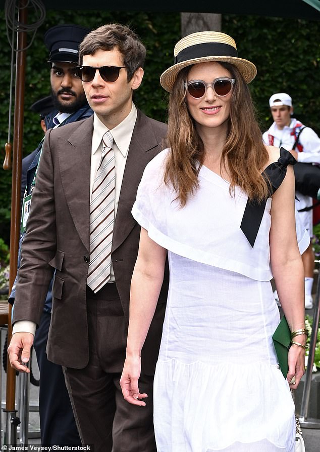 James looked handsome in a tan suit, paired with matching shoes and sunglasses, as he arrived hand-in-hand with Keira, before heading to the Royal Box