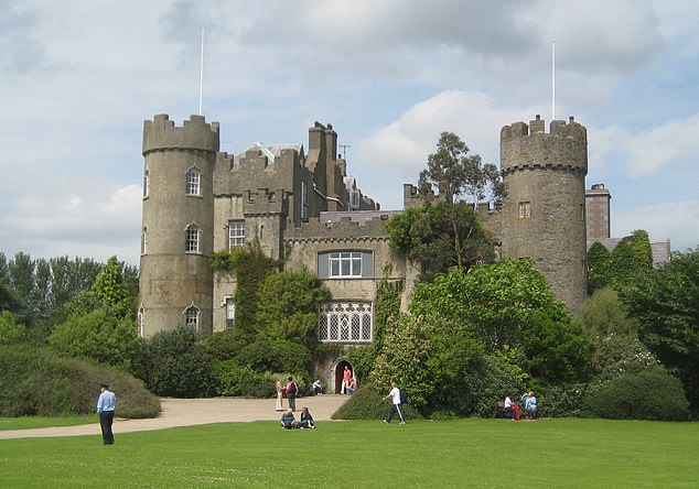 Pictured: Malahide Castle in Dublin, where Nicki Minaj's open-air concert took place on Saturday night