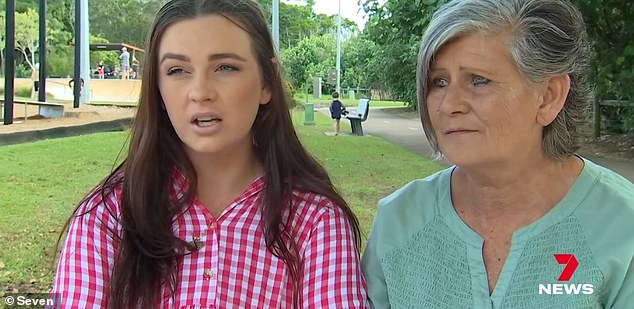 Brock Greenwood's grieving sister, Kodie Greenwood (pictured left), and his mother Cassandra Parker (pictured right) tried to stop Parker from traveling to Ukraine.