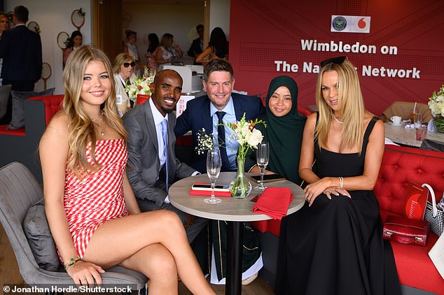 Amanda and Lexi were joined at the event by Olympic sprinter Mo Farah and his daughter