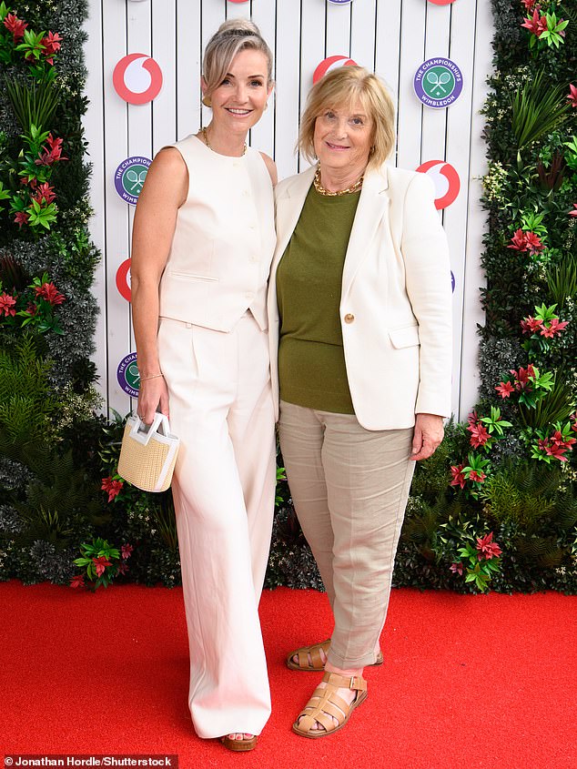 Helen was joined by her mother Janet during another action-packed day at Wimbledon