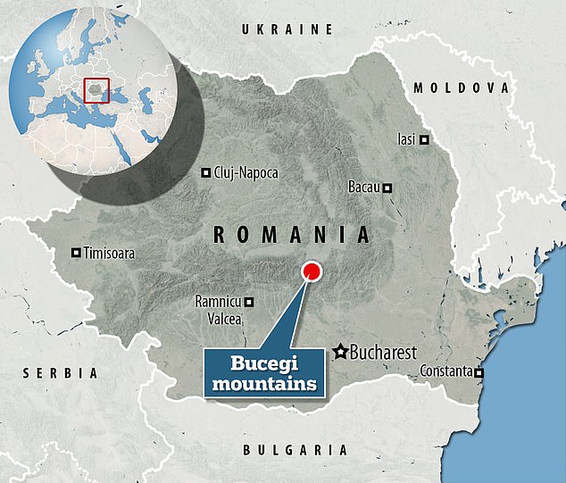 The attack took place on Tuesday in the Bucegi Mountains in central Romania, near the city of Brasov.