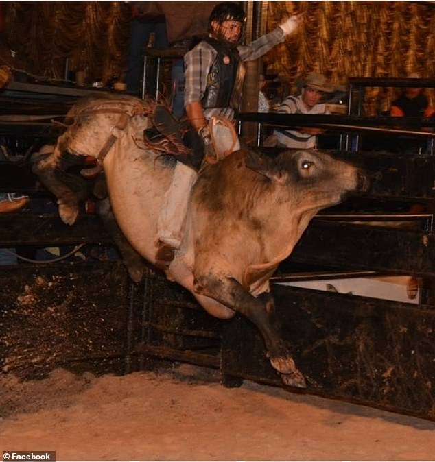 Fabiano Pinheiro finished third in the bull riding competition in Fatima do Sul, Brazil on Monday night. He died on the way to a local hospital after falling off a bull during the rodeo event