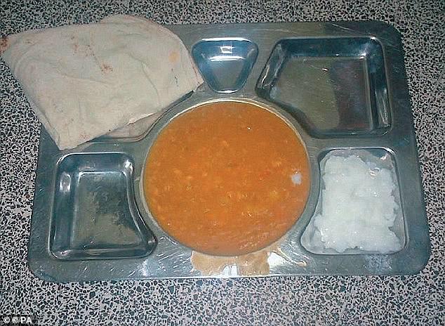 Karl Williams has written about his experiences in prison in a new autobiography called Killing Time. Here is a photo of one of the meals he was given