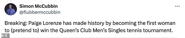 After Tommy's loss to Carlos Alcaraz yesterday, fans joked that they had been looking forward to a similar spectacle if Tommy had won Wimbledon.