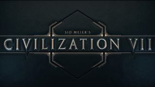 The Civ 7 logo against a dark blue background