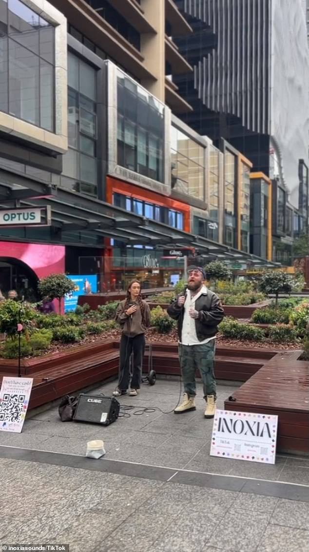 While Swims was walking through Queen Street Mall in Brisbane, he came across a busker singing his hit single Lose Control