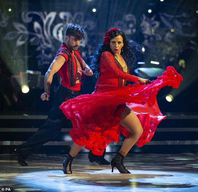 Ranvir Singh and Giovanni during the dress rehearsal for Strictly Come Dancing 2020