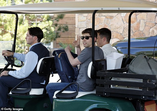 OpenAI CEO Sam Altman was driven around the resort in a golf cart after his tumultuous year at the company