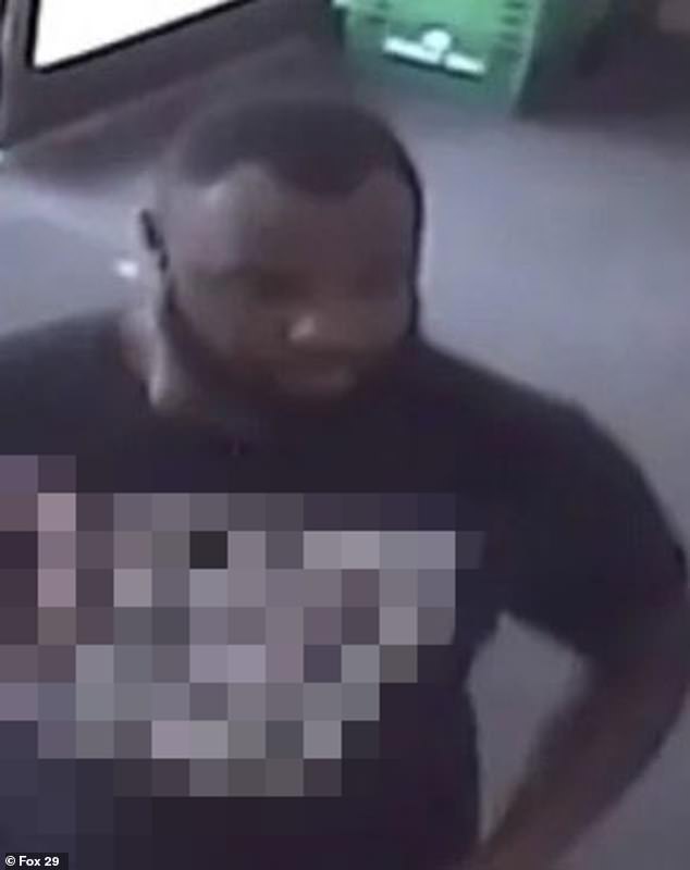 The suspect is described as a black male between 25 and 30 years old, approximately 6 feet tall, with a receding hairline and a full beard.