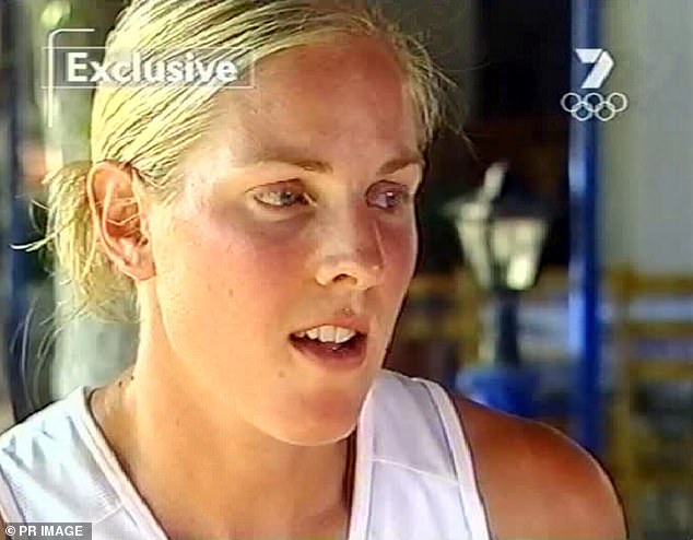 Robbins during an emotional interview with Seven Network after the incident