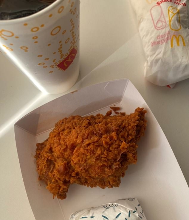 The fried chicken and rice dish 'panas' is something you would never expect to find at an Australian McDonalds