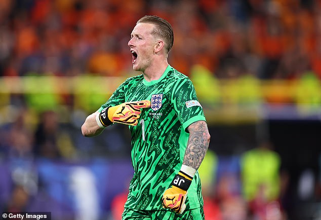 Jordan Pickford is one of England's most consistent players but has been surpassed by Xavi Simons