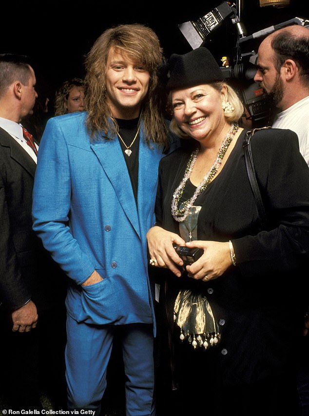 Bon Jovi confirmed his mother's death in a statement to People on Tuesday; her cause of death was not immediately released; Seen in 1990