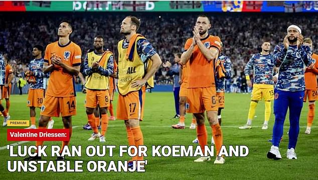 De Telegraaf claimed that 'luck had finally run out for Koeman and the unstable Oranje'