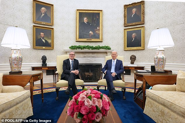 The two leaders were in the famous Oval Office in the White House last night