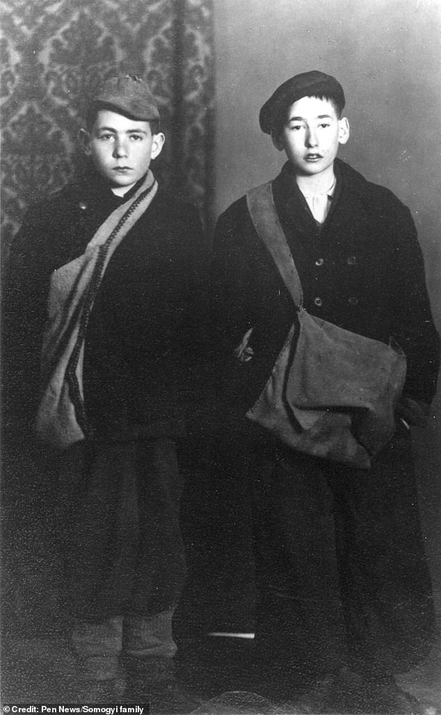 Mengele was perhaps the most famous Nazi doctor for his experiments on twins at Auschwitz. Pictured are twins Thomas (left) and Peter Somogyi (right) who were handed over to Mengele during the Holocaust.