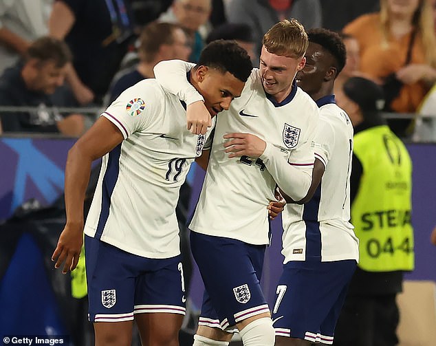 Late introductions Ollie Watkins (left) and Cole Palmer (right) combined for Wednesday's winner