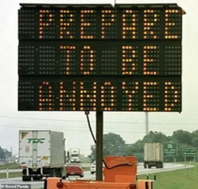 Honest! Meanwhile, people were enjoying a very honest traffic sign spotted in the US that warns 'prepare to be annoyed'