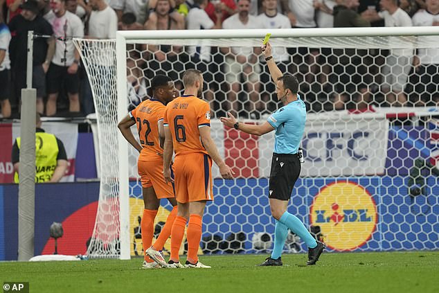 To make matters worse, Dutch defender Dumfries was then shown a yellow card by Zwayer