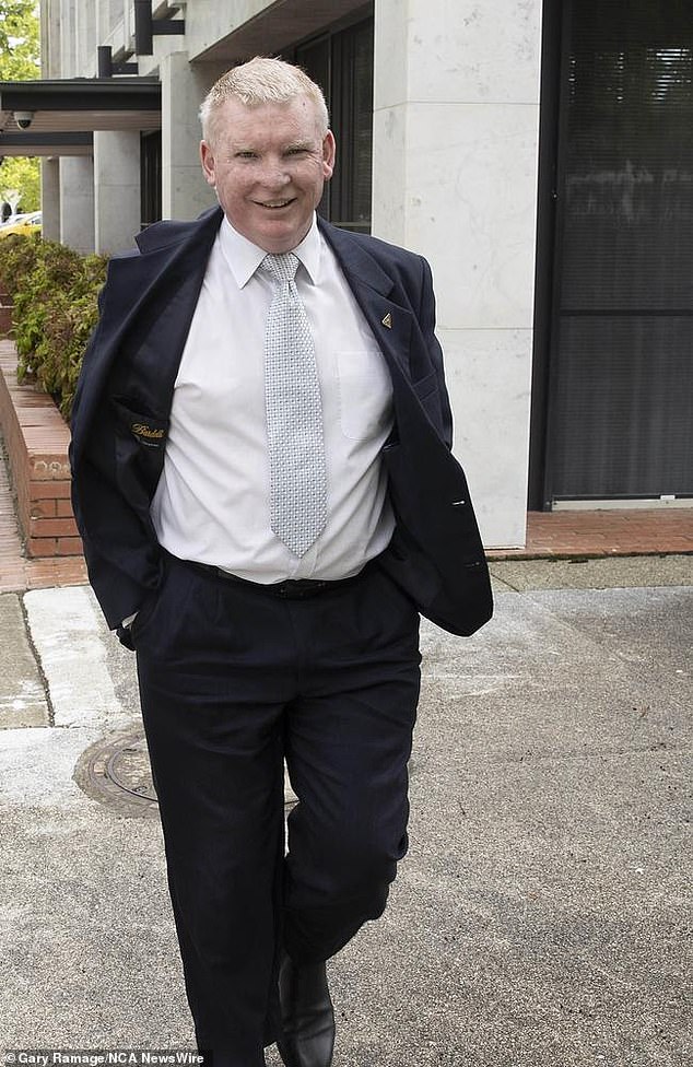 Detective Leading Senior Constable Trent Madders (pictured) was one of the detectives who originally investigated Ms Higgins' allegation that she had been raped by colleague Bruce Lehrmann