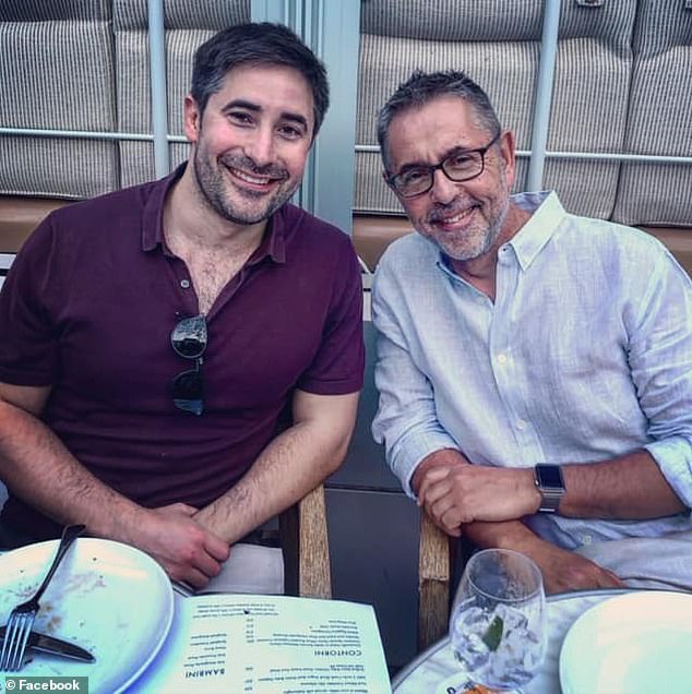 Dr. Swan's son Jonathan (left) is a world-traveling journalist whose viral 2020 interview with then-President Donald Trump earned him an Emmy Award. Father and son are pictured together