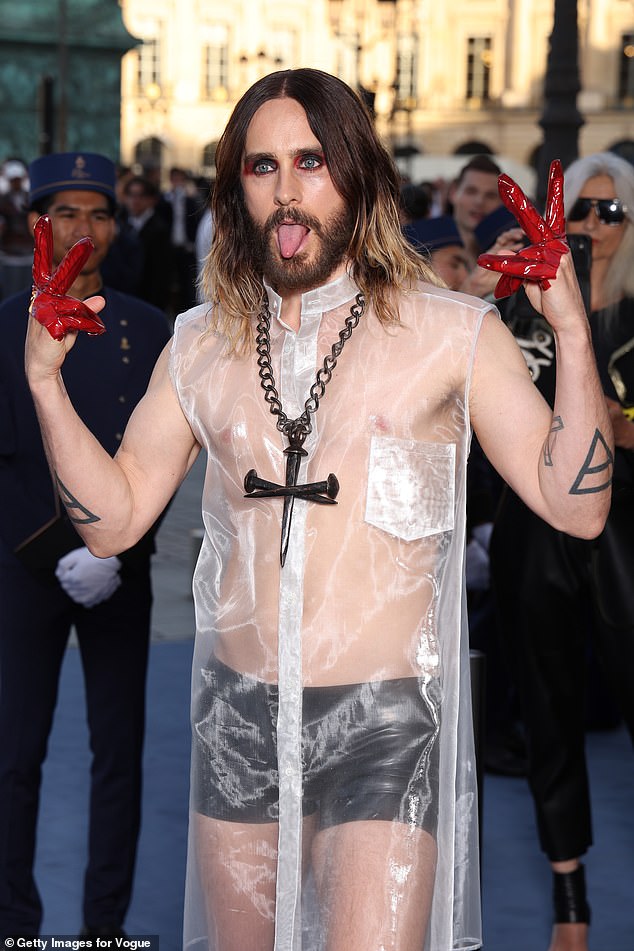 In June, the Thirty Seconds To Mars frontman wore another quirky outfit to Vogue World Paris at Place Vendôme