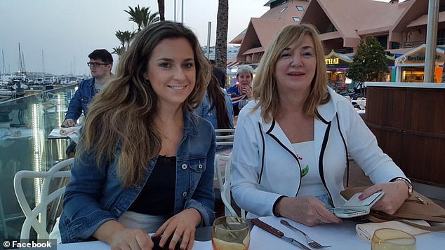 Tori Towey, pictured left with her aunt, had been banned from leaving the UAE and told she faced jail for drinking alcohol and attempting suicide.