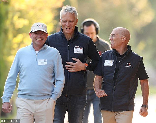 James Quincey, CEO of The Coca-Cola Company, Bobby Kotick, CEO of Activision Blizzard and Jeffrey Katzenberg, co-founder of DreamWorks