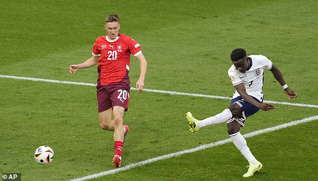 Bukayo Saka's stunning strike against Switzerland also kept England in the tournament