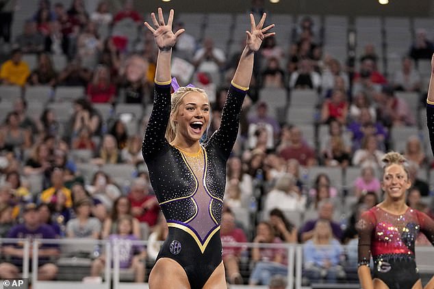 Earlier this week, Dunne revealed she is committed to a fifth season with LSU gymnastics