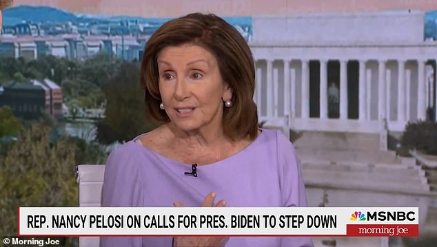 Nancy Pelosi said in sharp remarks Wednesday morning that it is 