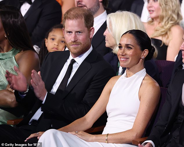 Meghan and Harry got a shoutout from Serena at the start of the ceremony, with the tennis star joking about the couple's miraculous ability to command attention