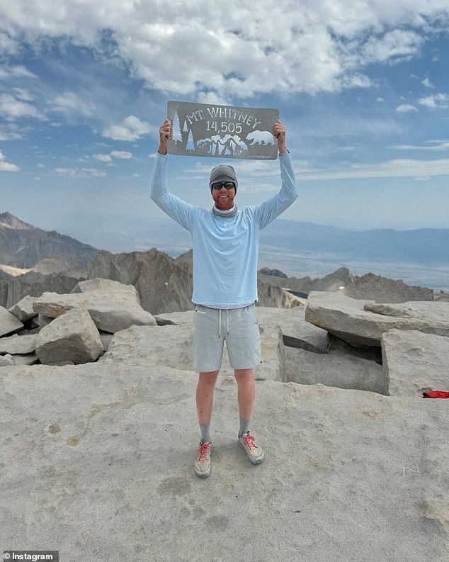 Belt eventually reached Mt. Whitney in California, the highest mountain peak in the lower 48 states, at about 14,505 feet above sea level