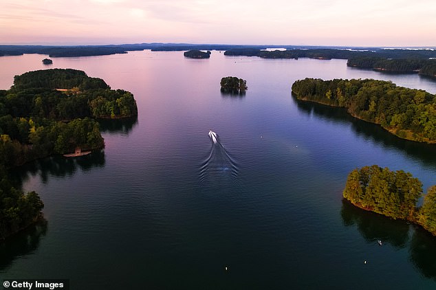 Despite being a major tourist attraction, Lake Lanier is considered extremely dangerous due to boat traffic and submerged debris