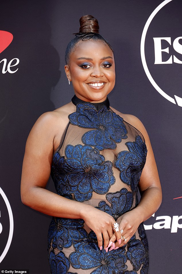 Quinta Brunson Flashes The Flesh In Sexy Floral Cutout Gown At The 2024