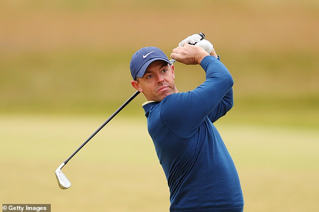 McIlroy finished the first round on five under par to secure a tie for eighth place.