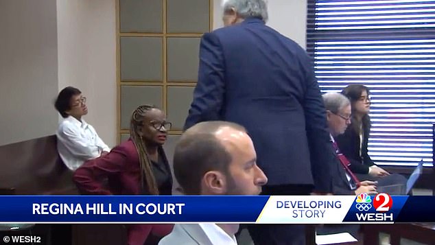 Disgraced Orlando City Commissioner Regina Hill appeared in court Thursday asking to be allowed to return to the home at the center of an investigation