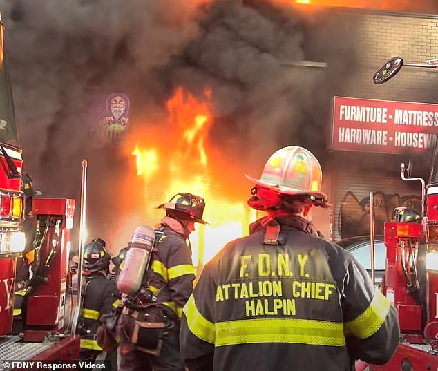 The FDNY told DailyMail.com that the fire injured four people, but the cause of the fire is still under investigation