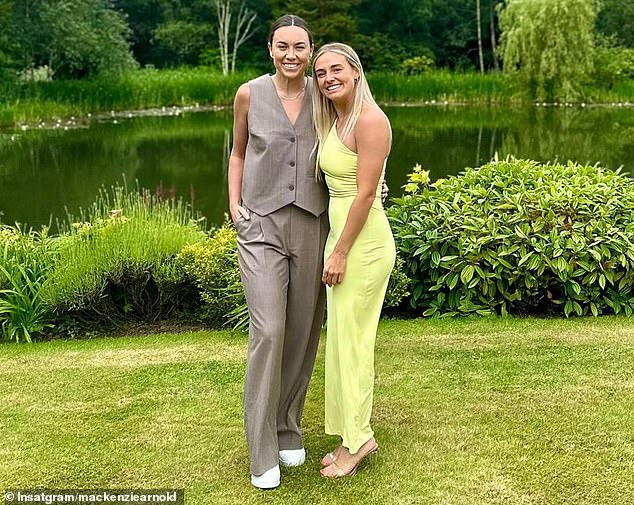 The 30-year-old, who spent the past four years at English club West Ham, will join the team after the Paris Olympics (pictured left, with partner Kirsty Smith)