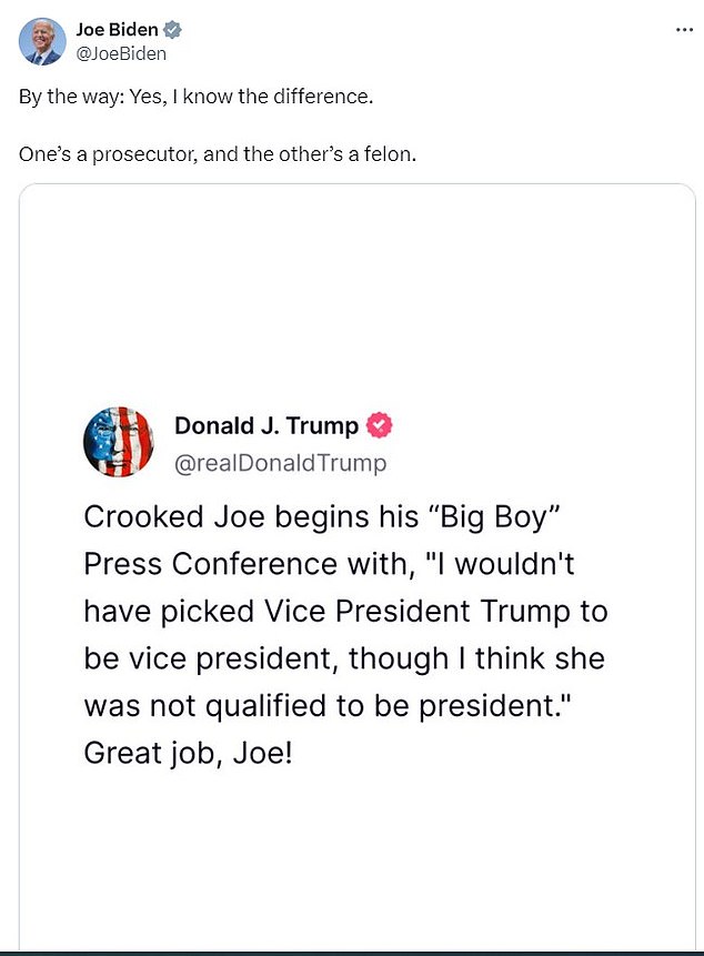 1720772934 51 Great job Joe Trump roasts Biden over VP gaffe before