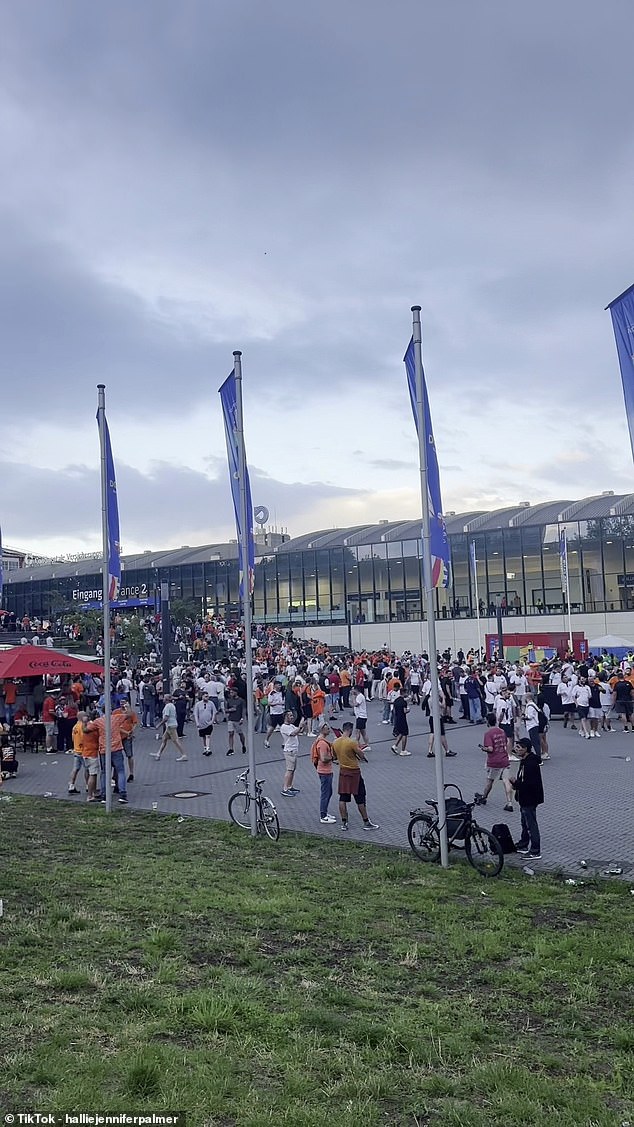 They then headed to Dortmund for the match, where the atmosphere was already starting to build