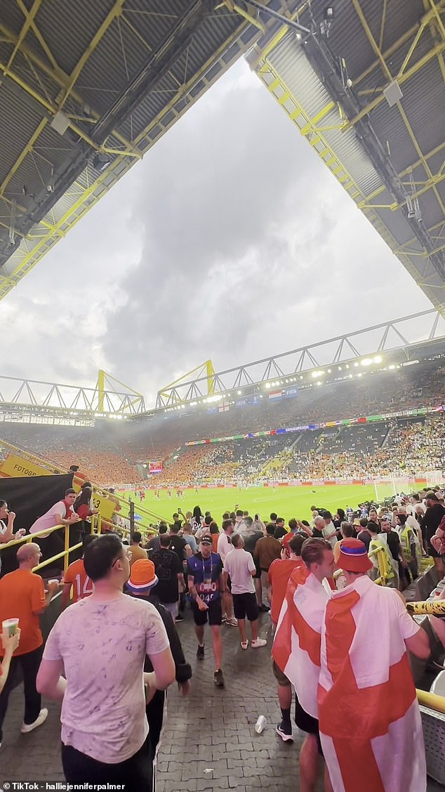 Despite the wet conditions, there was a lot of anticipation for the match in Dortmund