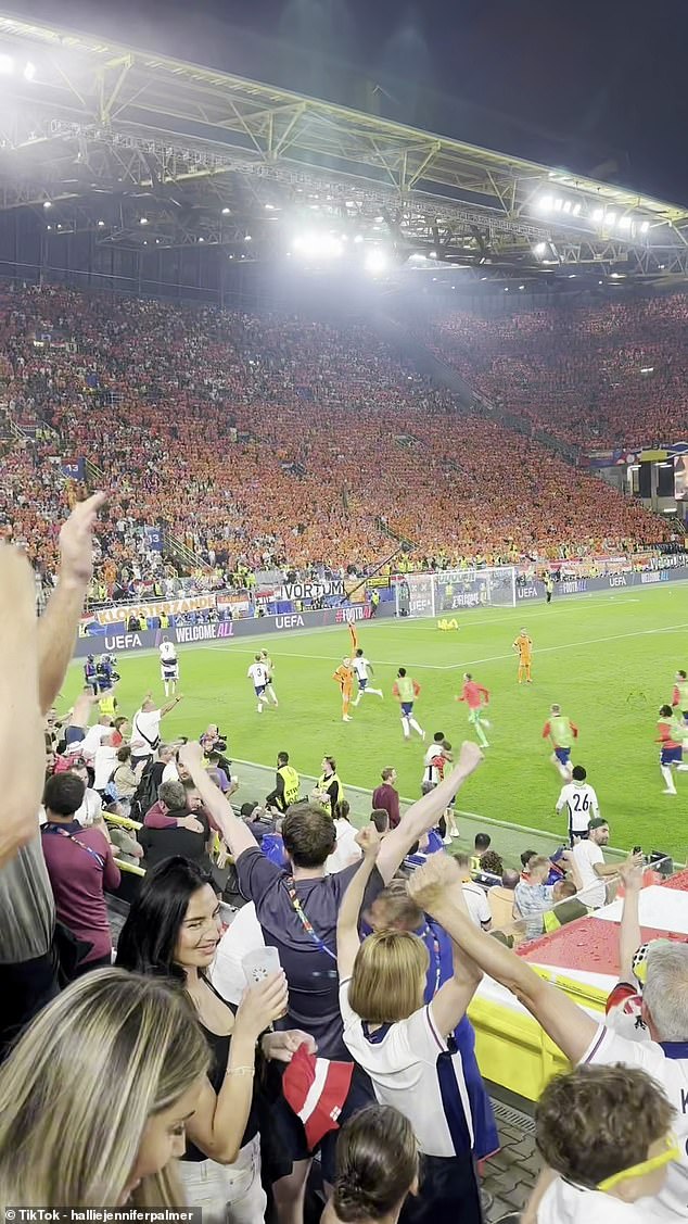 There were jubilant scenes at the final whistle as Palmer set up Ollie Watkins' winning goal