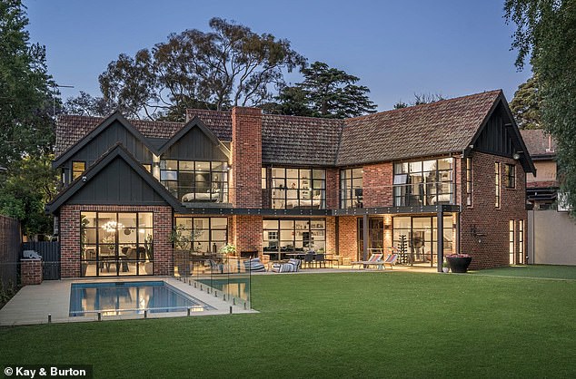 Located in upmarket Toorak, the five-bedroom, six-bathroom, two-storey luxury apartment went on sale in March for a staggering $18 million