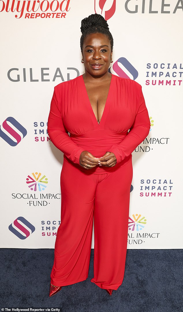 Actress Uzo Aduba was also present at Thursday's event