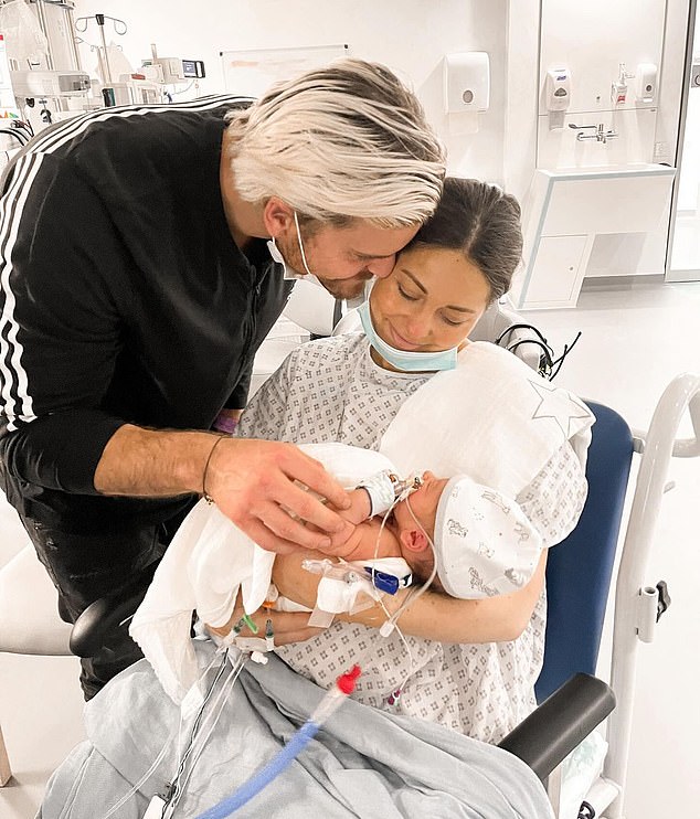 In May, former Made in Chelsea star Louise Thompson also revealed how afraid she was of dying after she was refused a caesarean section and her womb ruptured during the birth of son Leo.