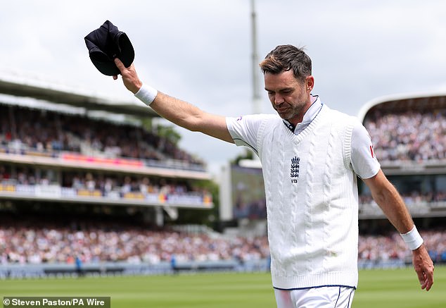 Anderson was given a guard of honour as he walked out of Lord's after England's win over the West Indies